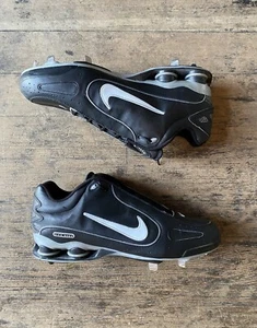 Nike Herren Shox Monster Metall Baseball Metall Stollen schwarz Größe 14 SCHÖN - Bild 1 von 8