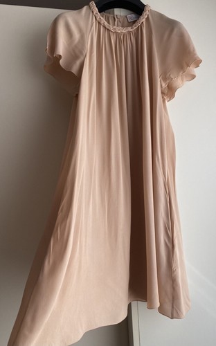 Abito ROSSO Valentino Garavani Mini Biege A Line 100% Viscosa Taglia 40It