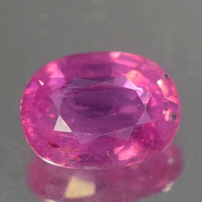 1.36CT GORGEOUS AA UNHEATED UNTREATED OVAL PINK SAPPHIRE NATURAL - Image 1 of 3
