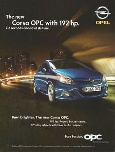 OPEL CORSA OPC with 192 hp. Print Ad # 102 2