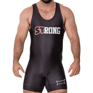 Sling Shot Signature STrong Powerlifting Singlet by Mark Bell - Black - Picture 1 of 7