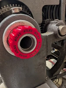 NEW Red/black Atlas Craftsman Lathe 1-1/2 x 8 TPI Spindle Thread Protector - Picture 1 of 4