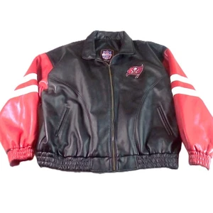 Tampa Bay Buccaneers Leather Jacket Game Day XL Essex Mfg - Picture 1 of 7