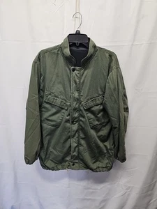 Vtg Military Green Chemical Protective Suit Jacket 8415-00-177-5007 Mens Sz Sm - Picture 1 of 12