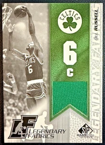 BILL RUSSELL 2003-04 SP Game Used Legendary Fabrics Game-Worn/Used Patch - Picture 1 of 2