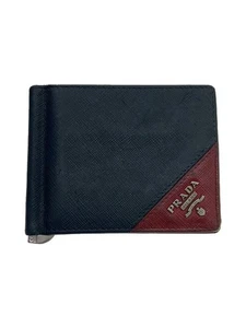PRADA Saffiano Bifold Wallet Card Case Black Leather Logo 8.5 x 11cm - Bild 1 von 6