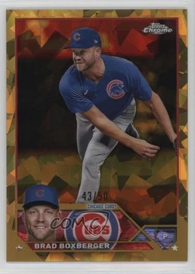 2023 Topps Chrome Sapphire Edition Gold /50 Brad Boxberger #590 - Image 1 of 2