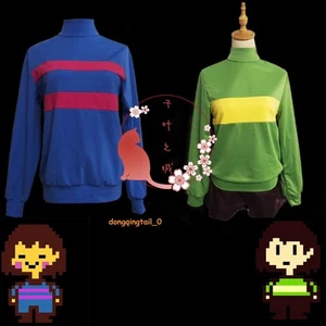 Undertale Frisk Chara Cosplay Costume Long Sleeve Sweatshirt Unisex Clothing - Picture 1 of 12