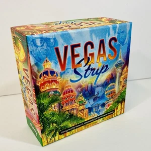 VEGAS STRIP BOARD GAME w/ SLEEVED CARDS English AllPlay 2025 Complete LIKENEW! - Picture 1 of 6