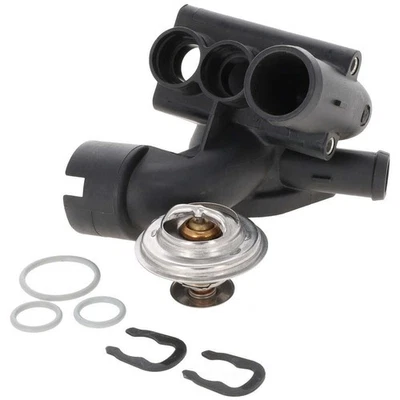 Carcasa termostato refrigerante motor compatible con Volkswagen Golf Jetta EuroVan M 1999-2008 Foto 1 de 4