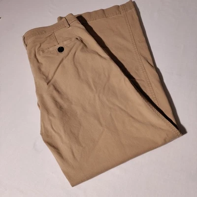 Pantalones para mujer Ann Taylor talla 4 (31"x30,5") color tostado pierna ancha mezcla de algodón Foto 1 de 4