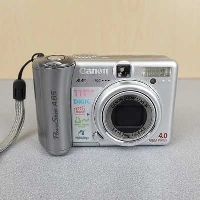 Цифровая камера Canon PowerShot A85 4,0 мегапикселя НА ЗАПЧАСТИ ИЛИ РЕМОНТ - Изображение 1 из 4