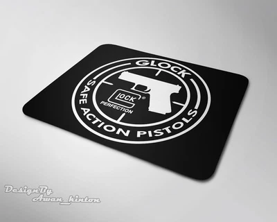 Anti-Slip Mouse Pad for PC & Laptop Glock Made In usa Logo Mouse Mad - Image 1 of 2
