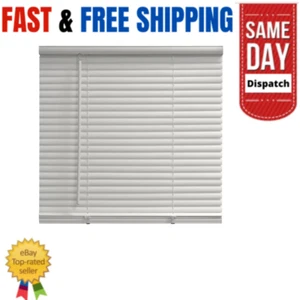 Mainstays 1" Cordless Room Darkening Vinyl Blinds white - 23x48 free shipping. - Picture 1 of 5