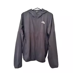 Men’s The North Face Higher Run Windwall Jacket Black Wind Resistant Hooded Coat - Picture 1 of 11