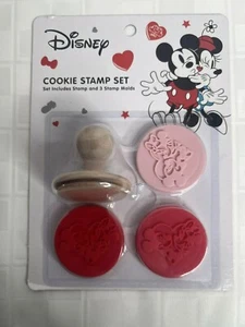 Neu Disney Mickey & Minnie Keksstempel Set - (Stempel - 3x Formen) Valentinstag (V) - Bild 1 von 2