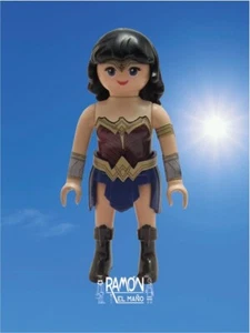 Custom Playmobil Wonder Woman Mujer Maravilla DC comic princesa guerrera amazona - Imagen 1 de 5