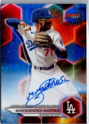 2023 Bowman's Best #B23-MM Mairoshendrick Martinus Auto Blue Refractors #/150 - Image 1 of 2