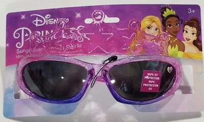 Disney Pink Princess Crown Lil' Characters Child Size Sunglasses stocking stuff - Image 1 of 3
