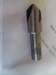 1/2" 90 DEGREE HIGH SPEED STEEL 3 FLUTE COUNTERSINK 3/8" SHANK - Picture 1 of 1
