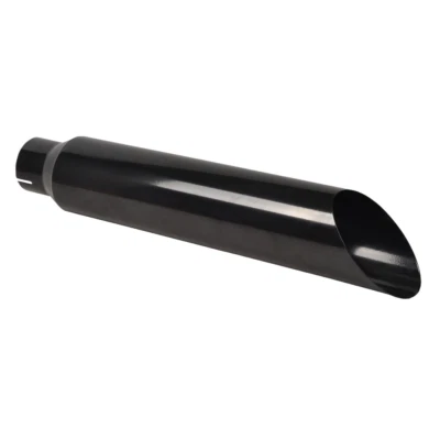 Black Straight Stainless Steel Exhaust Tip 4"-7" , Wall Thickness 1.2mm - Image 1 of 4