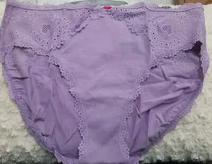 New Victoria's Secret Purple Color Lace cotton/modal Brief panty, SZ XXL - Picture 1 of 4
