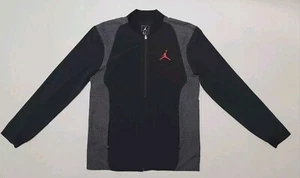 Nike Air Jordan Jacket Mens MEDIUM Elephant Ultra Flight Full Zip Black Gray - Picture 1 of 15