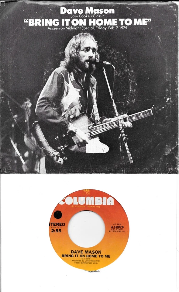 DAVE MASON Bring It On Home To Me / Harmony & Melody 45 with PicSleeve  TRAFFIC - Image 1 of 1