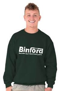 Binford Toolman Tim Allen 90s TV Show Gift Adult Long Sleeve Crew Sweatshirt