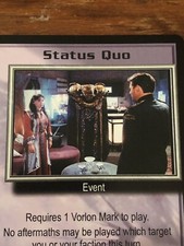STATUS QUO 1998 BABYLON 5 CCG RARE CARD NEAR MINT NEVER PLAYED WITH