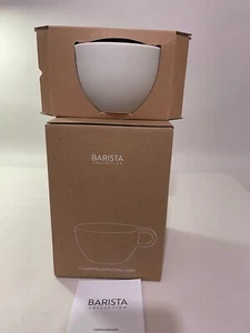 Nespresso Barista Collection Light Gray Large Cappuccino Mugs (2) - NEW! - Picture 1 of 1