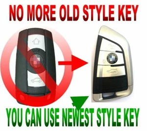 VIRGIN NEW STYLE KEY FOR BMW SMART CAS3 COMFORT ACCESS KEYLESS KEY CHIP REMOTE - Foto 1 di 4