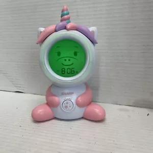 Sharp Time to Wake Unicorn Sleep Trainer Kids Digital Light-Up Clock w/Projector - Picture 1 of 9
