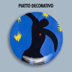 PIATTO DECORATIVO DECORATIVE PLATE Henri Matisse il volo di Icaro cielo stelle - Imagen 1 de 2