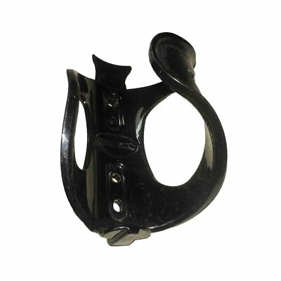 Arundel Chanclas DERECHA o IZQUIERDA Carga Lateral Brillo Negro Bicicleta Botella Jaula Foto 1 de 4