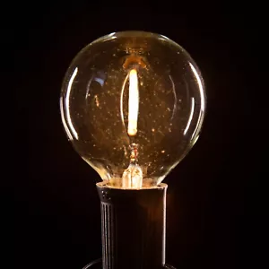 Box of 25 G50 LED Filament 2” 0.6W C9 E17 Base Replacement Bulbs for Lights - Picture 1 of 2