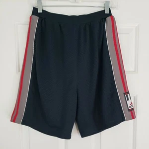 Vintage 1999 Adidas Blue Mesh Striped Basketball Shorts Youth XL 18-20  - Picture 1 of 8