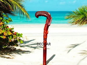 "Designer Wooden Walking Stick with Mother Merry Handle – Stylish Gift Cane"Hand - Picture 1 of 4