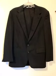 Christian Brooks Blazer Suit Jacket Mens Size 40 wool 100% Charcoal Pinstripe - Picture 1 of 4