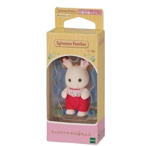 Calico Critters Chocolat Rabbit Baby Doll U-90 EPOCH Japan Sylvanian Families - Picture 1 of 2