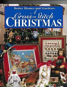 A Cross-Stitch Christmas (1996, Hardcover) Santa Noel Snowmen Checkers - FUN! - Picture 1 of 2
