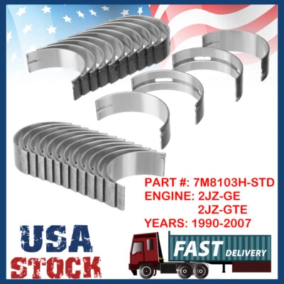 Main Bearings Set For 1993-98 Toyota 2JZ-GTE JZA80 Supra Aristo Lexus SC300 3.0L - Image 1 of 4