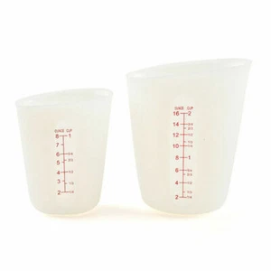 250/500 ML Measuring Cup Silicone Resin Glue Tool Flexible Kitchen Baking Tool - Picture 1 of 9