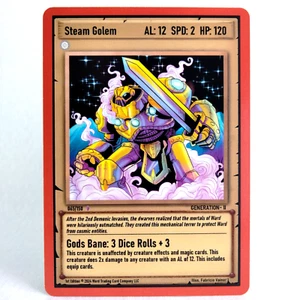 Steam Golem 065/150 Epic Ward Trading Card Game TCG 1st Edition Generation 2 NM - Picture 1 of 2