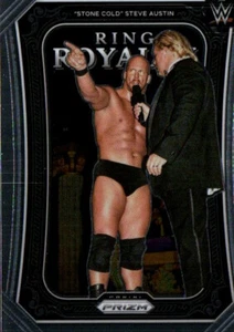 2023 Panini Prizm WWE - Inserto de realeza de anillo #1 "Piedra fría" Steve Austin - Imagen 1 de 2