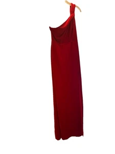 Vestido Formal DB Studio Talla 8 Un Hombro Rojo Baile de graduación Boda - Imagen 1 de 5