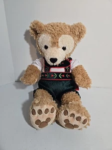 Disney Parks Duffy Disney Bear 17" German Plush Green Velvet Laderhausen Bavaria - Picture 1 of 7