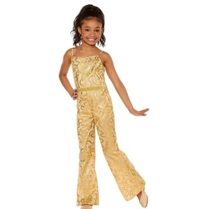 Barbie the Movie Kinder Gold Disco Overall Halloween Kostüm Größe 7-8 - Bild 1 von 6