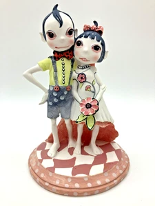 Rara statuina in pensione Love & Kishes Freeklings FELIX & PETUNIA cake topping - Foto 1 di 11