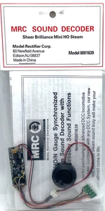 HO / N MRC 0001639 SHEER BRILLANCE MINI DCC SOUND DECODER STEAM W/28 SOUND FUNCT - Picture 1 of 1